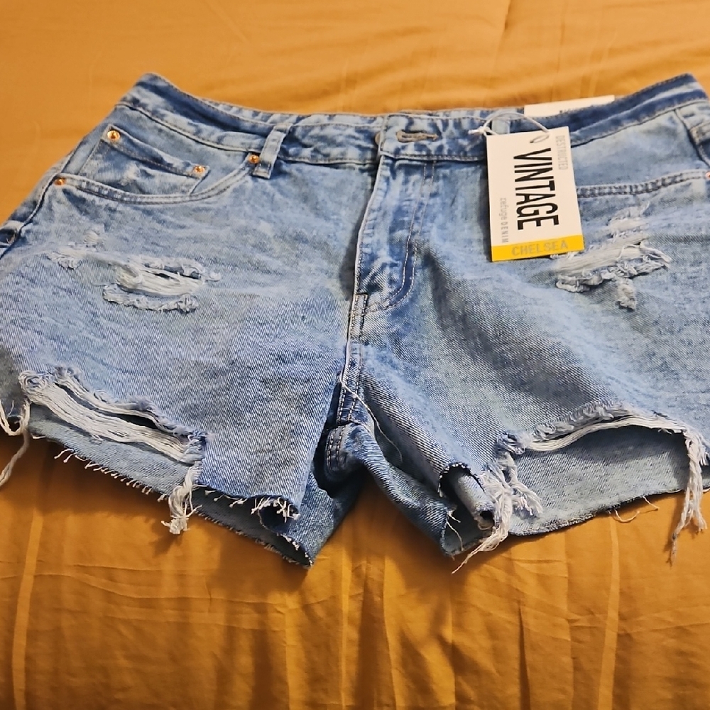 Vintage Blue Denim Women's Shorts